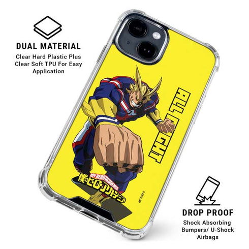My Hero Academia All Might Season 5 iPhone 14 Clear Case